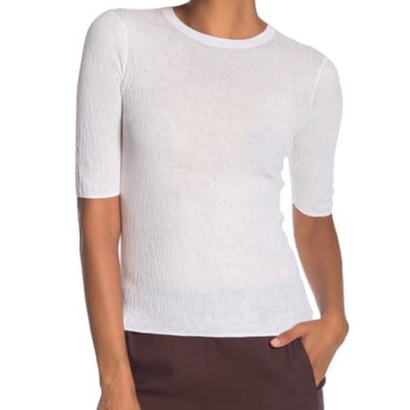 vince broomstick pleat pullover